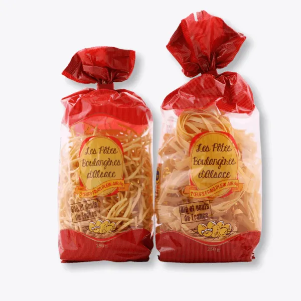 duo sachet pâtes sèches d'Alsace