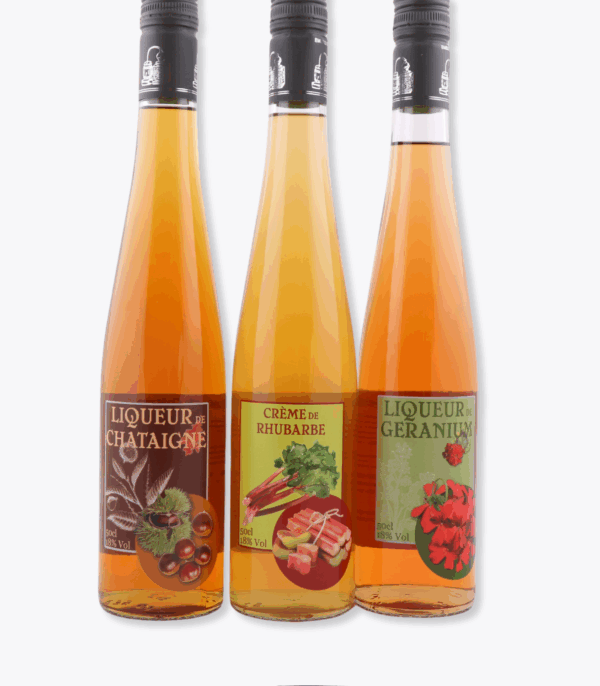 trio liqueurs de fleurs de miscault