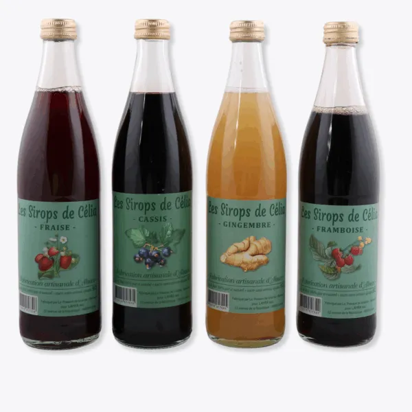 4 sirops artisanaux alsace