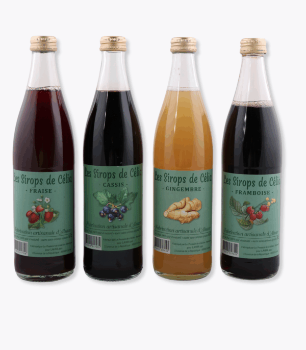 4 sirops artisanaux alsace