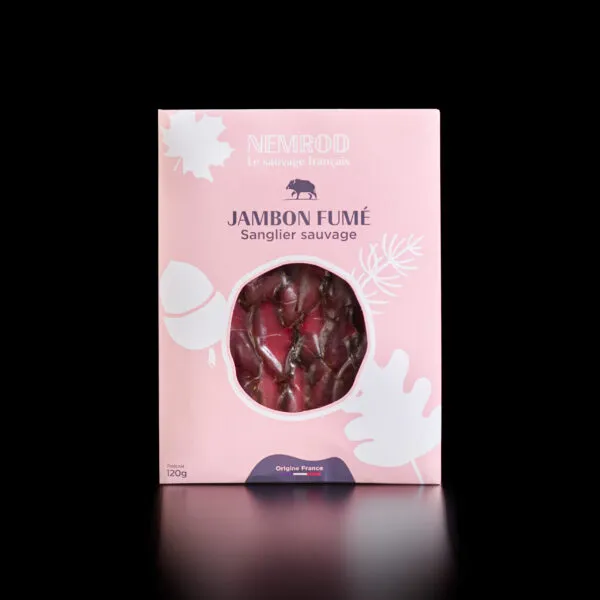 plaquette de jambon de sanglier tranché
