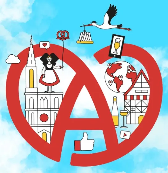 affiche elsass fan days avec logo alsace et symboles de la région