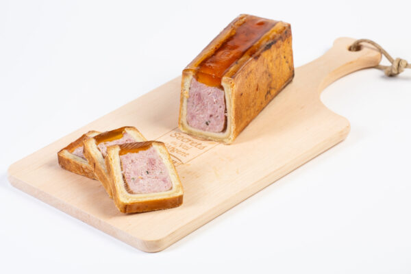 tranches et morceau de mini pâté en croute