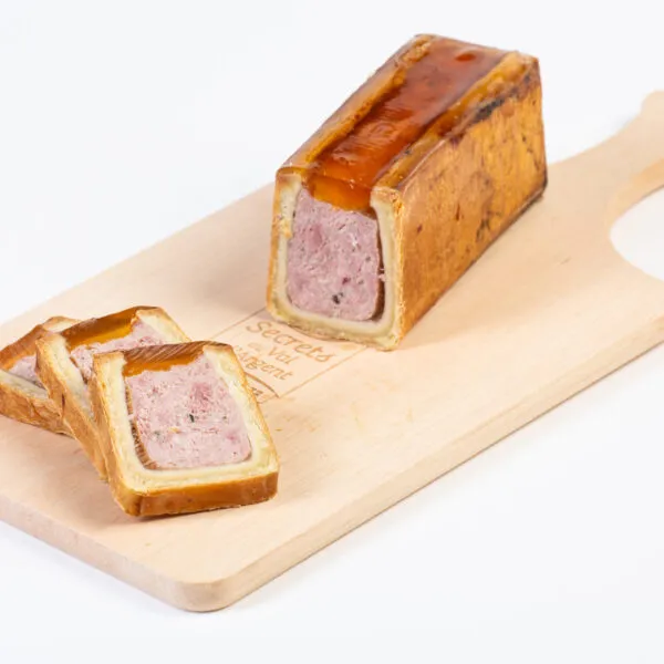 tranches et morceau de mini pâté en croute