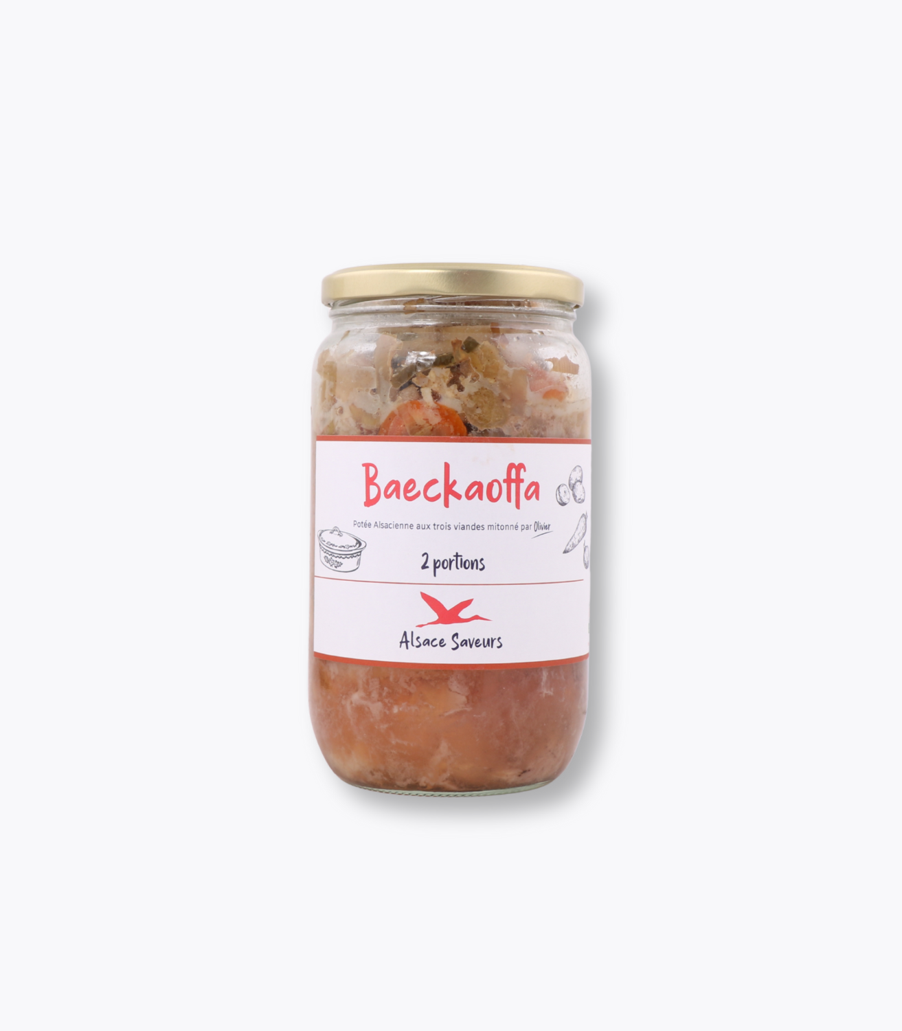 bocal baeckaoffe 3 viande 750g