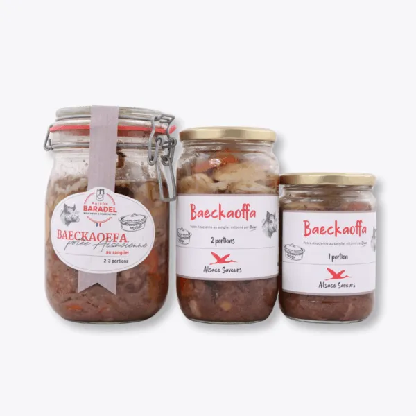 trio bocaux baeckaoffe au sanglier