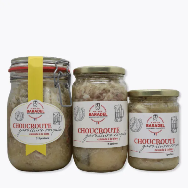 trio choucroutes à la bière
