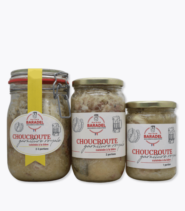 trio choucroutes à la bière