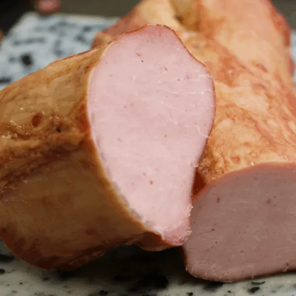 morceaux de Kassler fumé cuit en quinconce