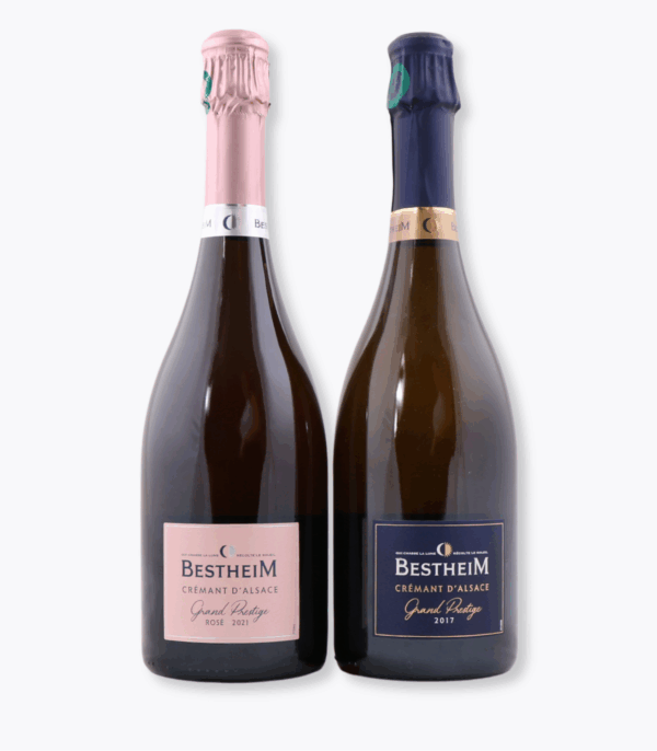 duo crémant prestige bestheim rosé et blanc
