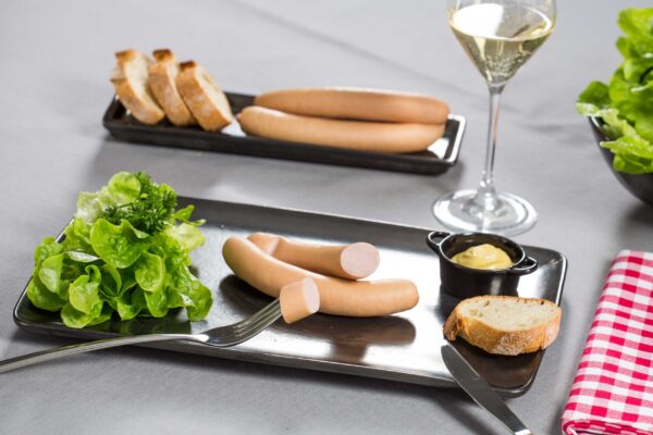 knack d'alsace fumée sur assiette