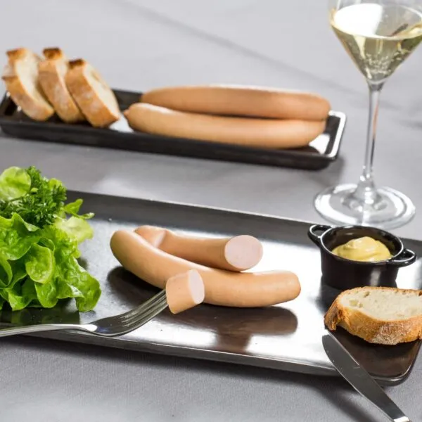 knack d'alsace fumée sur assiette