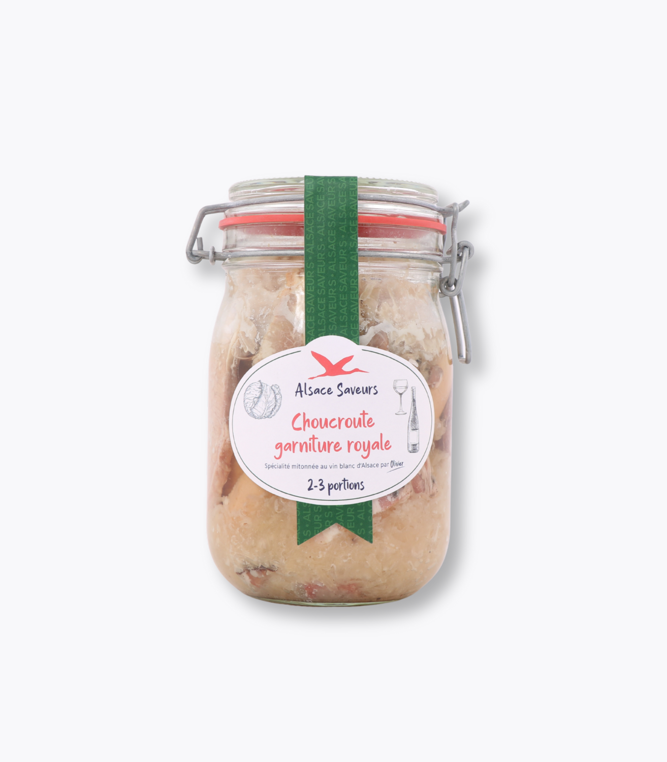 bocal choucroute vin blanc 950g