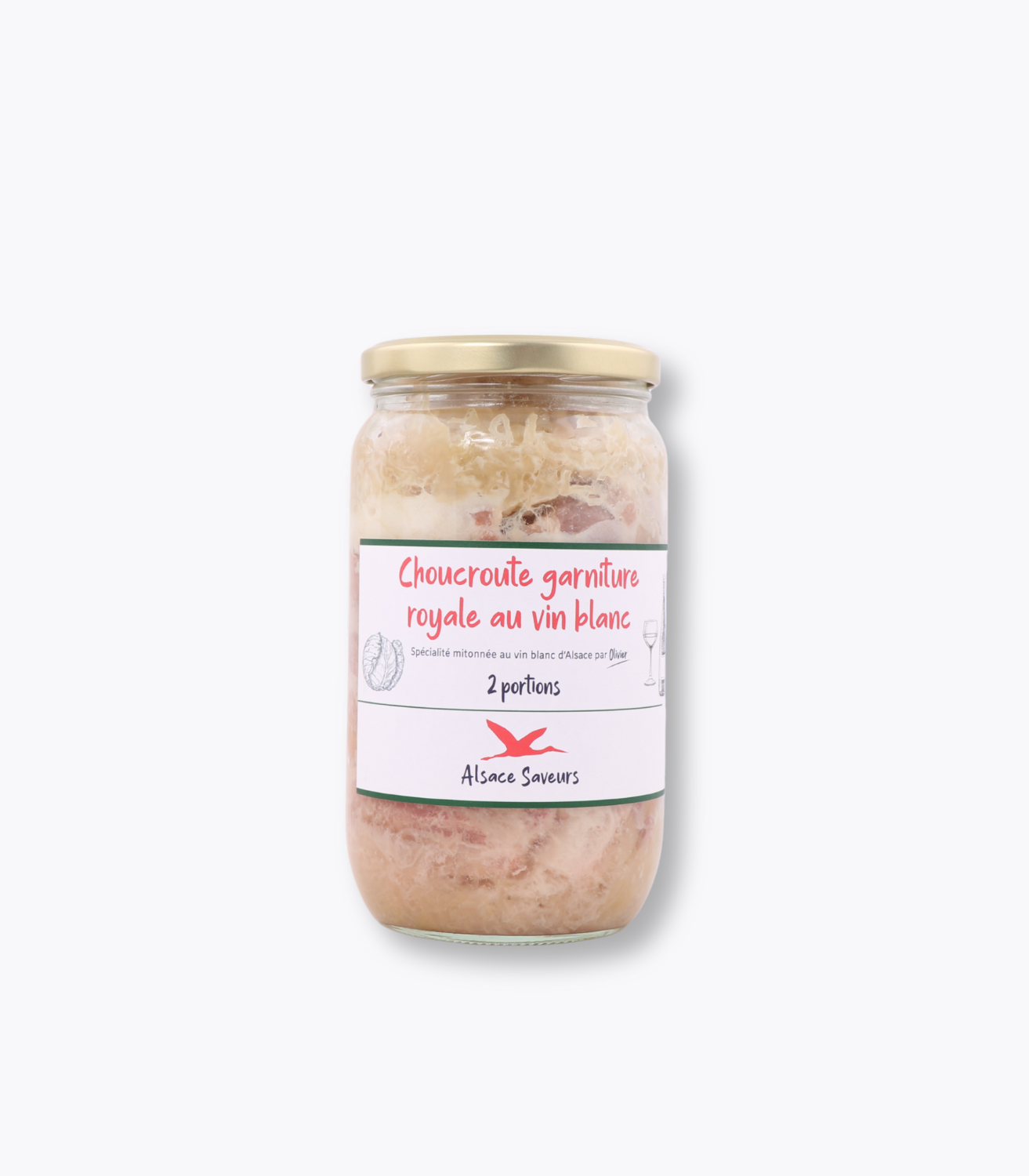 bocal choucroute vin blanc 750g