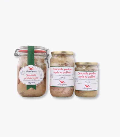 trio choucroute garniture royale bocal