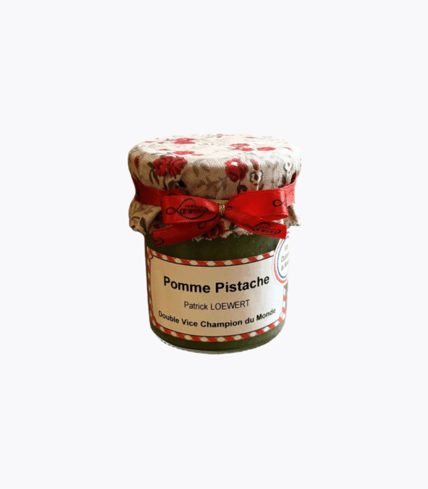 pot confiture pomme pistache loewert