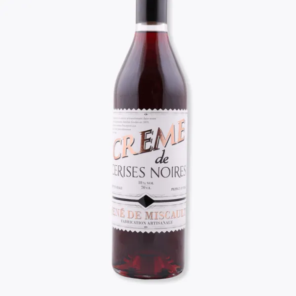 bouteille crème de cerises noires de miscault