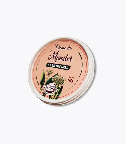 boite de crème de munster à l'ail des ours