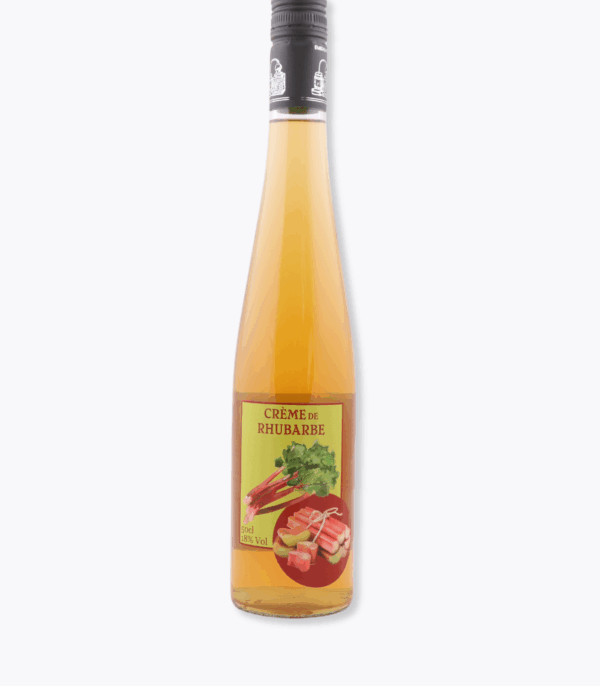 bouteille liqueur de rhubarbe