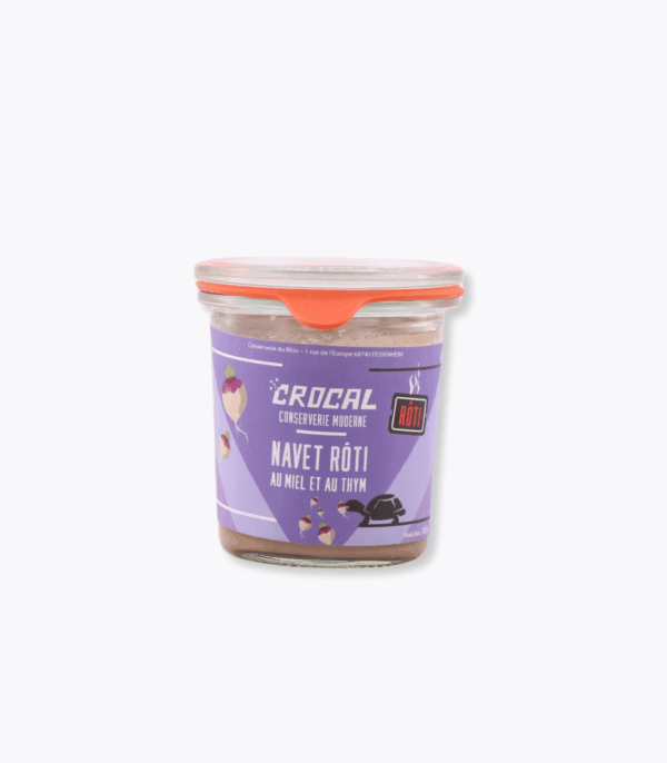 bocal de tartinable de navet rôti au miel et thym conserverie du rhin