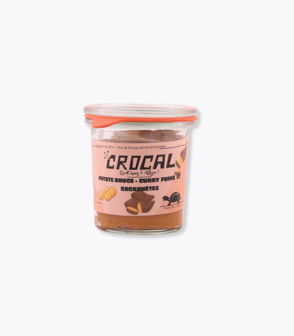 bocal de tartinable de patate douce et curry fumé conserverie du rhin