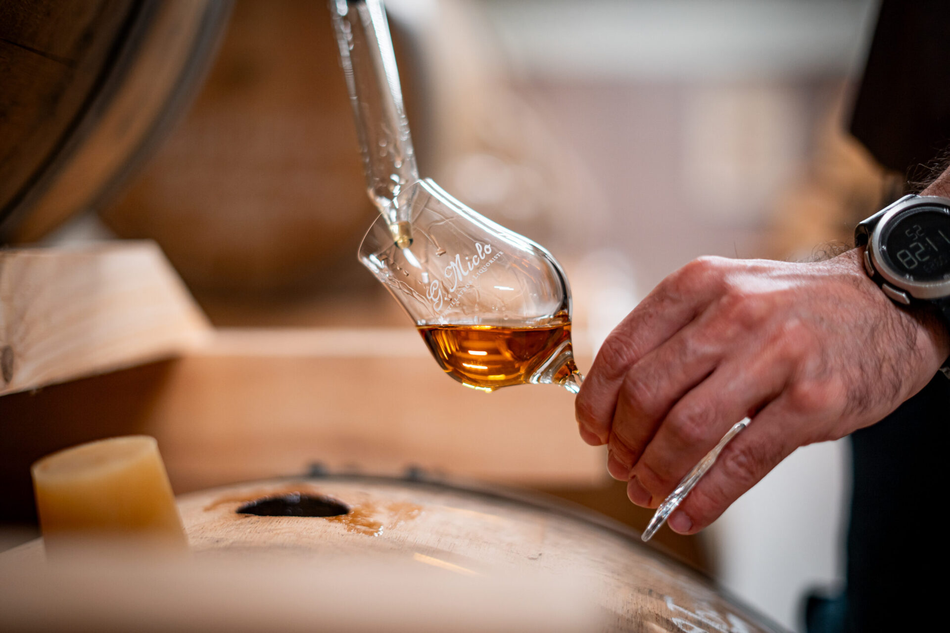 verre à whisky pour essais du whisky alsacien
