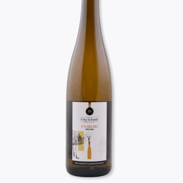bouteille riesling ensberg fritz schmitt fond gris