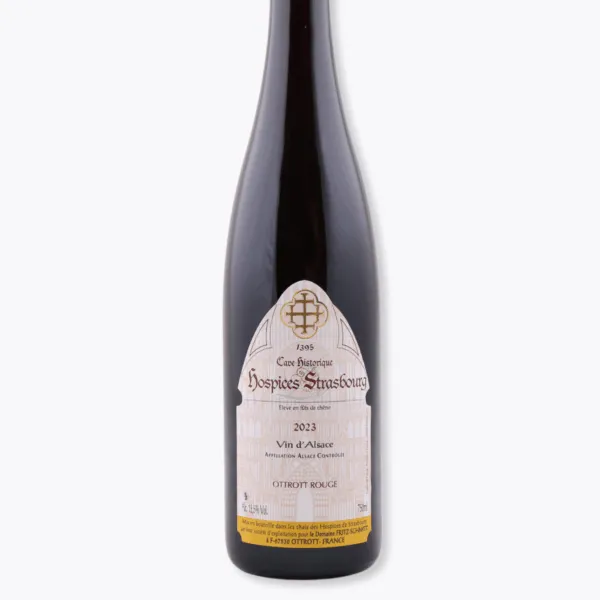bouteille ottrott rouge hospices strasbourg fritz schmitt fond gris