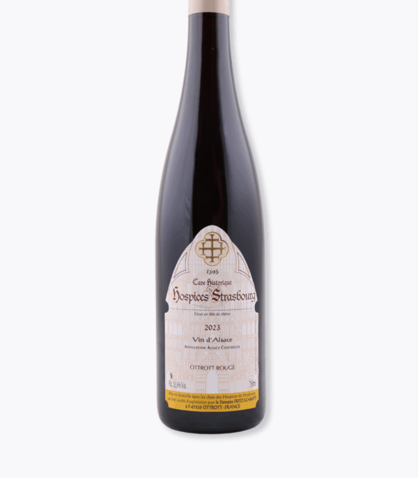 bouteille ottrott rouge hospices strasbourg fritz schmitt fond gris