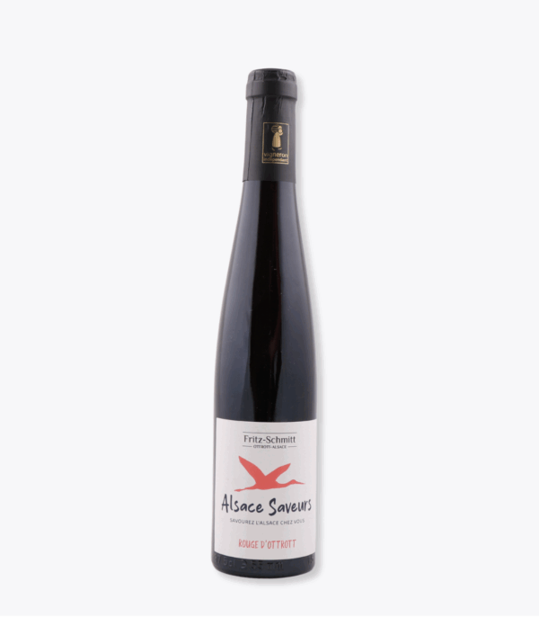 bouteille rouge ottrott 37.5cl fritz schmitt fond gris