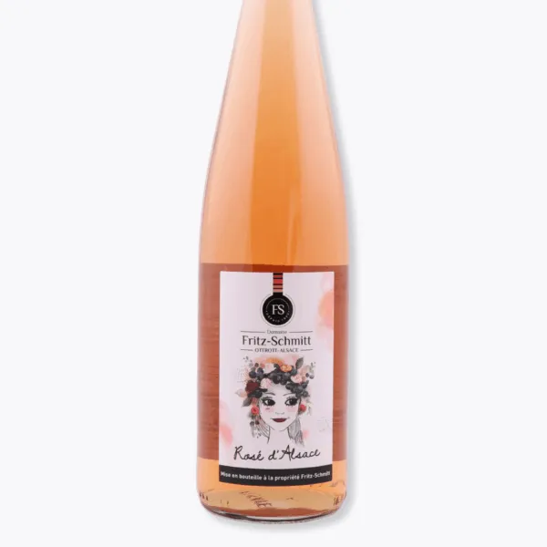 bouteille rosé fritz schmitt fond gris