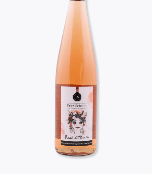 bouteille rosé fritz schmitt fond gris