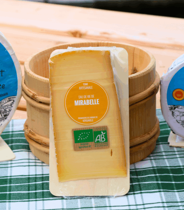 tomme affinée à la mirabelle d'Alsace