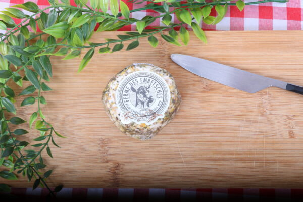 fromage de chèvre aux fleurs