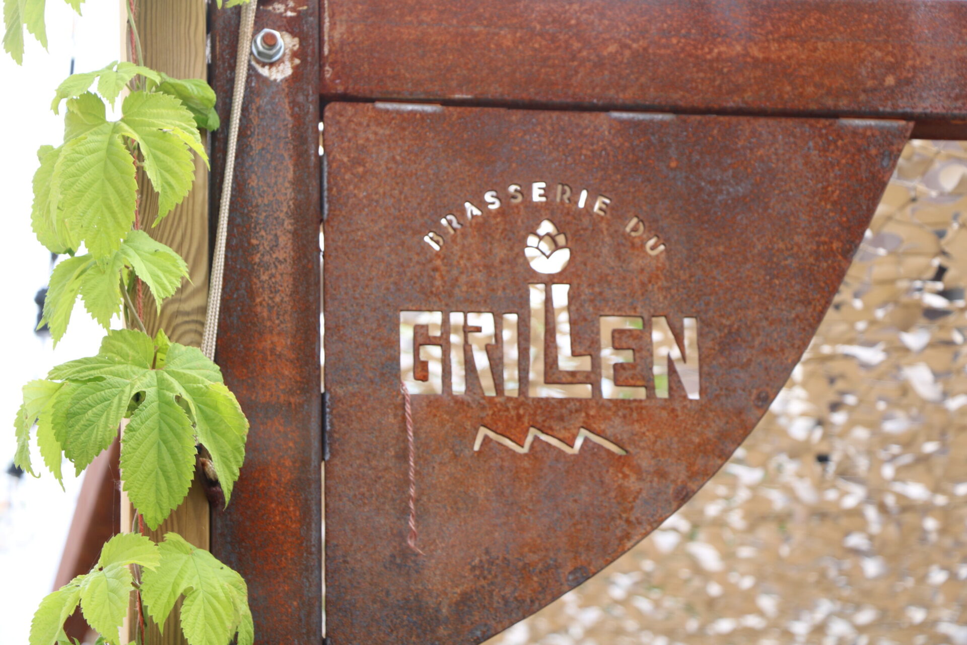 pancarte rouillée brasserie du grillen à colmar