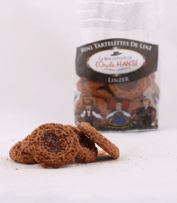 mini tartelette de linz avec sachet plein dans le fond