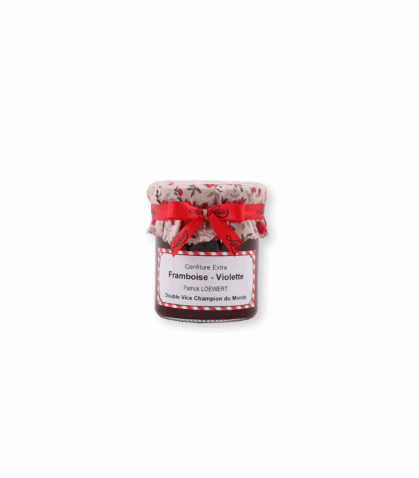 confiture framboise violette