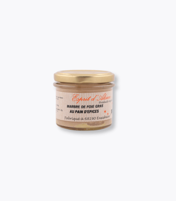 verrine de marbré de foie gras au pain d'épices