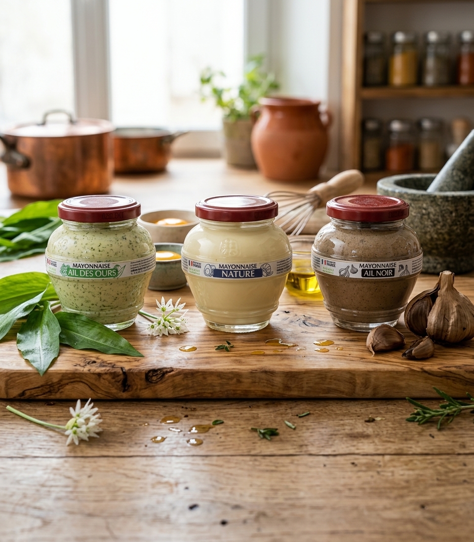 trio de mayonnaises d'Alsace