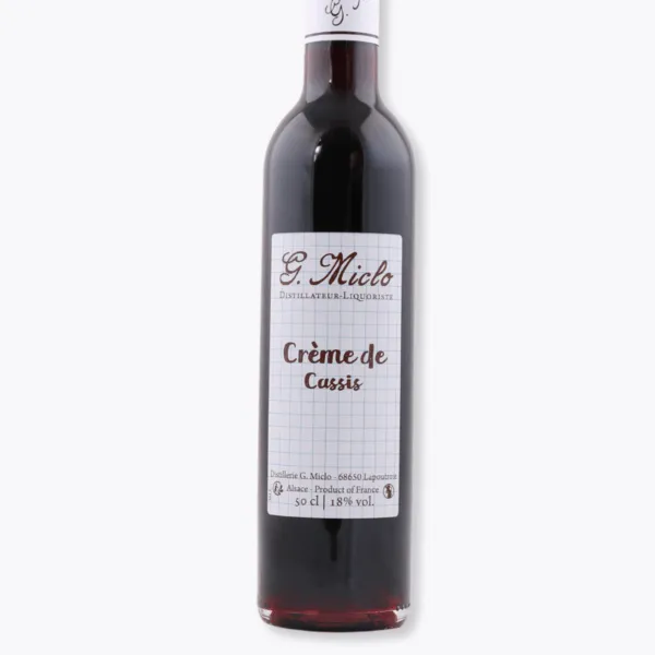 miclo bouteille crème de cassis 50cl