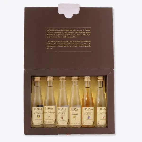 coffret mignonette eaux de vie miclo