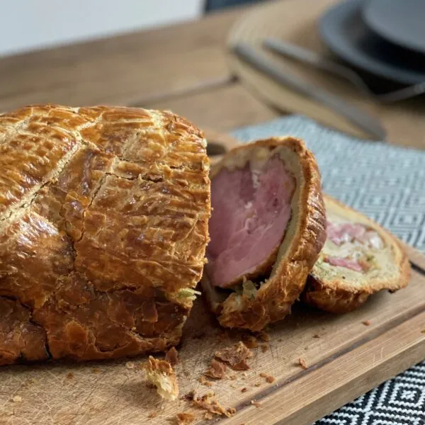 collet en croute tranché