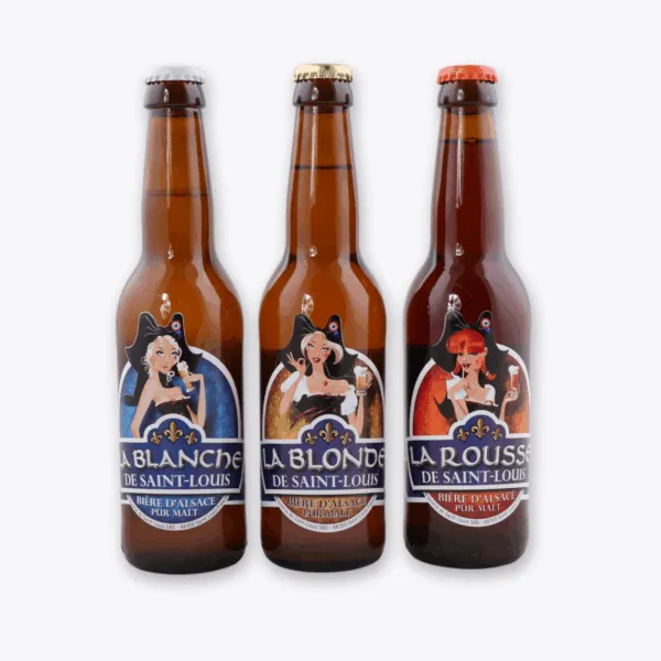 trio bières traditionnelles brasserie de saint louis