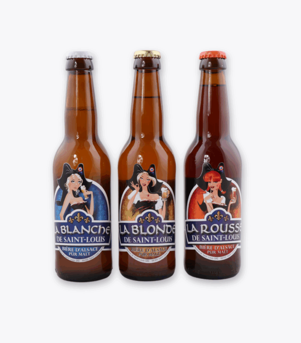 trio bières traditionnelles brasserie de saint louis