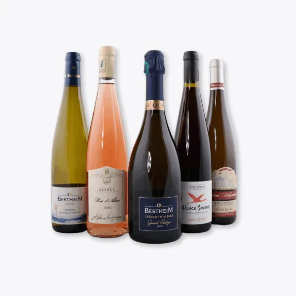 pack route des vins d'Alsace avec 5 vins