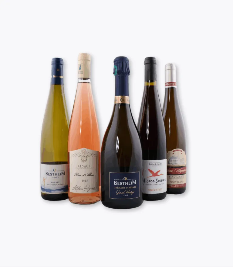 pack route des vins d'Alsace avec 5 vins
