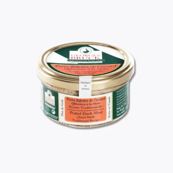 verrine de rillettes de canard bruck