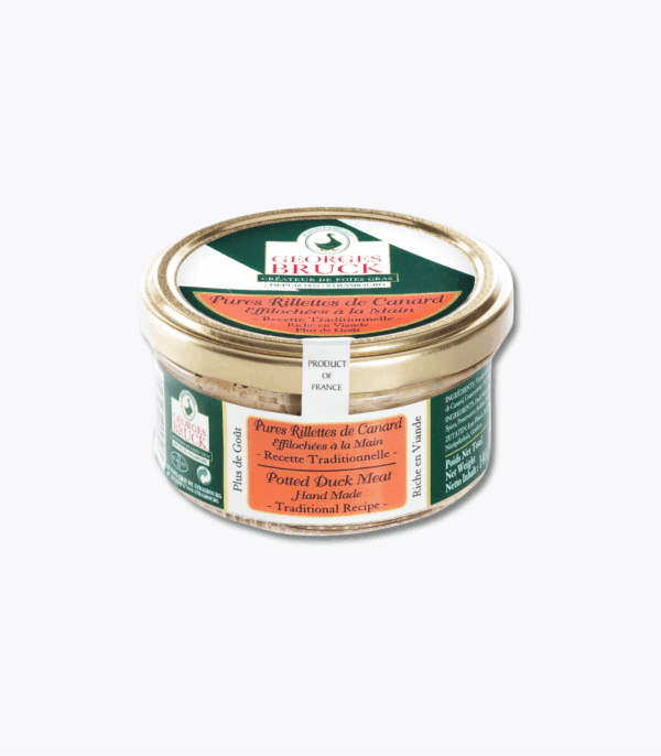 verrine de rillettes de canard bruck