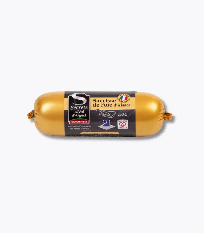 saucisse de foie dans son emballage