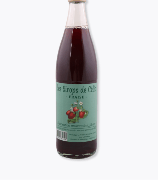 sirop fraise jus antoine fond gris